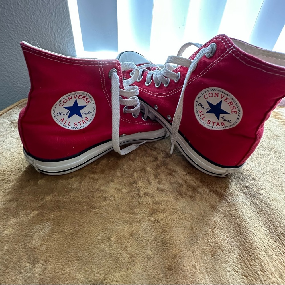 (Project) Red Converse High Tops | size 9 women’s